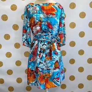 RARE, One of a Kind Lilly Pulitzer Jubilee X Marks the Spot Silk Dress, XS